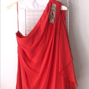 Off Shoulder Chiffon Mini Dress